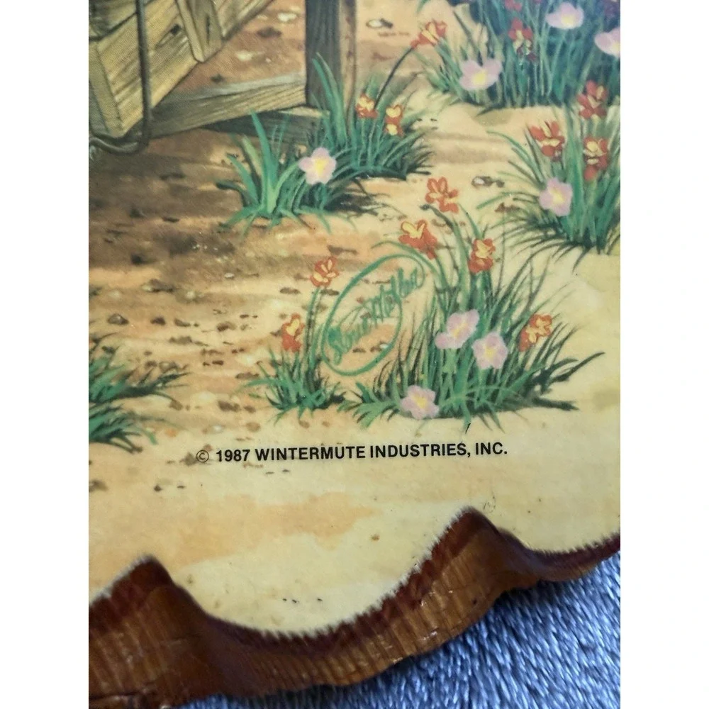 Vintage 1987 Wintermute Industries Country Farm Barn Horse Wall Plaque